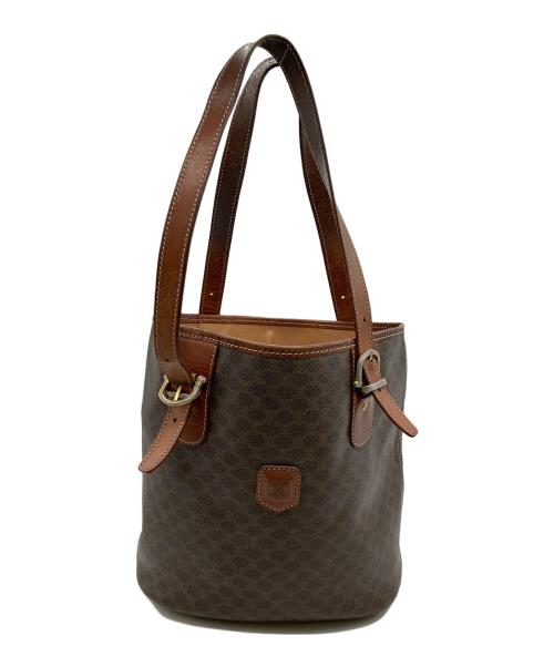CELINE（セリーヌ）CELINE (セリーヌ) マカダム柄オールドハンドバッグ ブラウンの古着・服飾アイテム