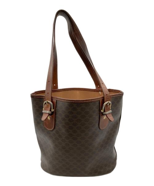 CELINE（セリーヌ）CELINE (セリーヌ) マカダム柄オールドハンドバッグ ブラウンの古着・服飾アイテム