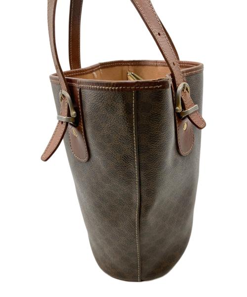 CELINE（セリーヌ）CELINE (セリーヌ) マカダム柄オールドハンドバッグ ブラウンの古着・服飾アイテム