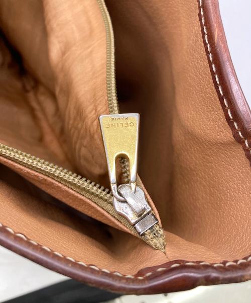 CELINE（セリーヌ）CELINE (セリーヌ) マカダム柄オールドハンドバッグ ブラウンの古着・服飾アイテム