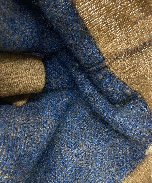 stein（シュタイン）stein (シュタイン) KID MOHAIR CARDIGAN(CHECK) ブラウン×ネイビー サイズ:Mの古着・服飾アイテム