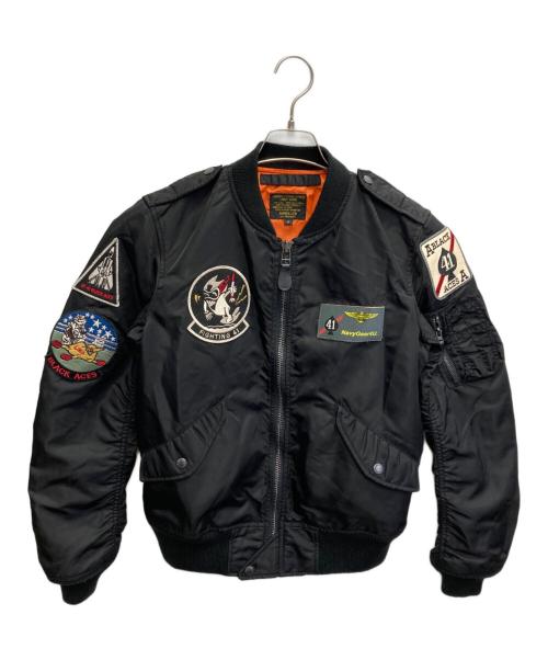 AVIREX（アヴィレックス）AVIREX (アヴィレックス) L-2B フライトジャケット ブラック サイズ:Fの古着・服飾アイテム