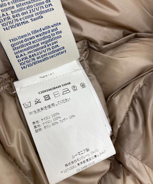 MONCLER（モンクレール）MONCLER (モンクレール) ANET GIUBBOTTO ベージュ サイズ:00の古着・服飾アイテム