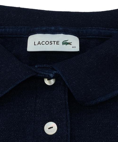 LACOSTE（ラコステ）LACOSTE (ラコステ) インディゴポロドレス ネイビー サイズ:40の古着・服飾アイテム