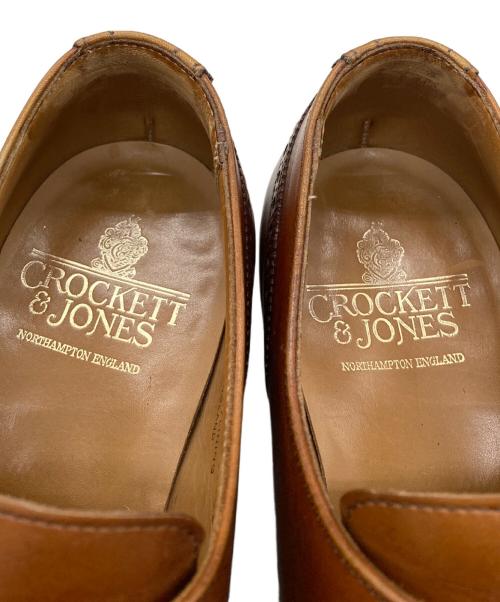 Crockett & Jones（クロケット＆ジョーンズ）Crockett & Jones (クロケット＆ジョーンズ) シングルモンク ウィングチップドレスシューズ ブラウン サイズ:5 1/2Eの古着・服飾アイテム