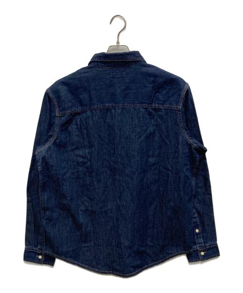 Calvin Klein Jeans（カルバンクラインジーンズ）Calvin Klein Jeans (カルバンクラインジーンズ) デニムシャツ - カジュアルクラシックデニムシャツ ネイビー サイズ:Mの古着・服飾アイテム