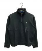 POLO RALPH LAURENポロ・ラルフローレン）の古着「ハーフジップスウェット」｜ブラック