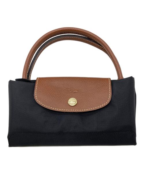 LONGCHAMP（ロンシャン）LONGCHAMP (ロンシャン) ル プリアージュ オリジナル S トップハンドルバッグ ブラックの古着・服飾アイテム
