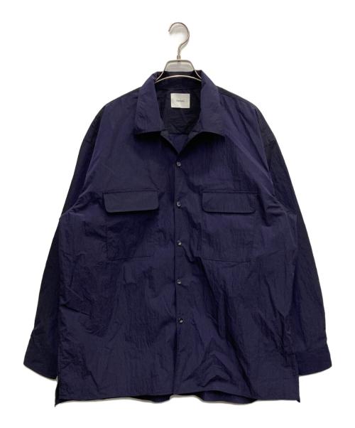 santaku（サンタク）santaku (サンタク) ワッシャーナイロンリップストップ シャツジャケット ネイビー サイズ:Fの古着・服飾アイテム