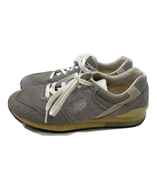 NEW BALANCE（ニューバランス）NEW BALANCE (ニューバランス) ユーズド加工ローカットスニーカー グレー サイズ:25.5の古着・服飾アイテム