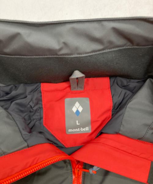 mont-bell（モンベル）mont-bell (モンベル) ドロワットパーカー グレー×レッド サイズ:L 未使用品の古着・服飾アイテム