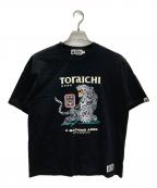 A BATHING APEア ベイシング エイプ）の古着「BAPE X TORAICHI TEE」｜ブラック