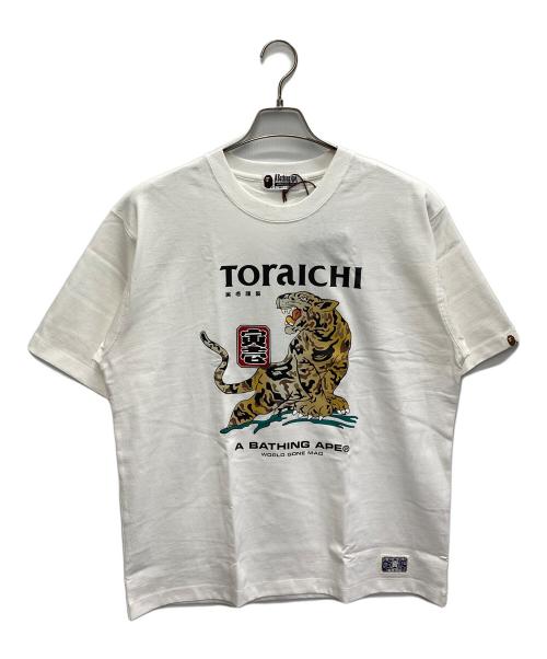 A BATHING APE（ア ベイシング エイプ）A BATHING APE (ア ベイシング エイプ) BAPE X TORAICHI TEE ブラック サイズ:Mの古着・服飾アイテム