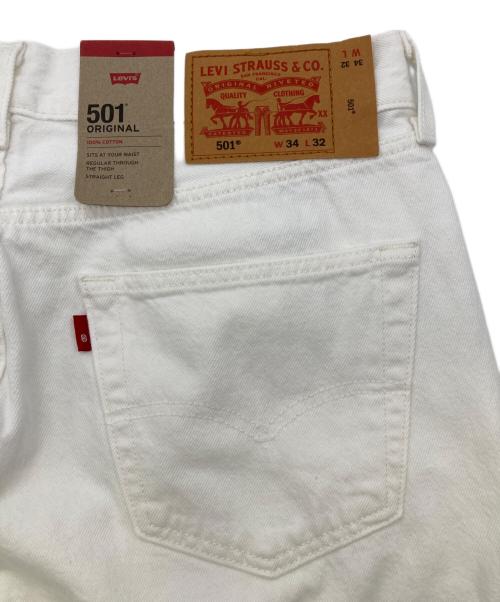 LEVI'S（リーバイス）LEVI'S (リーバイス) 501ホワイトデニムパンツ ホワイト サイズ:W34 L32の古着・服飾アイテム