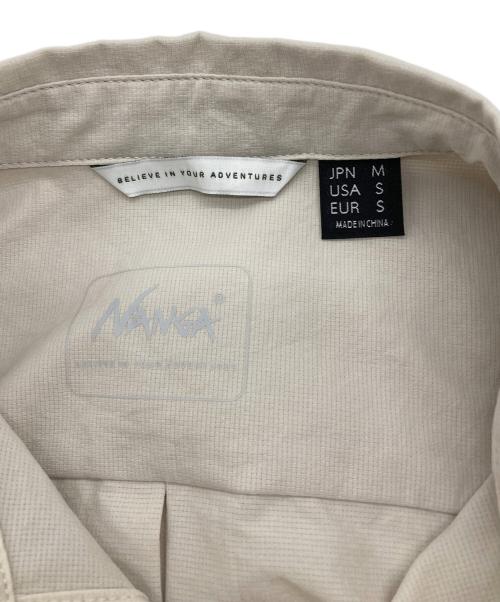NANGA（ナンガ）NANGA (ナンガ) DotAir COMFY S/S SHIRT ベージュ サイズ:Mの古着・服飾アイテム