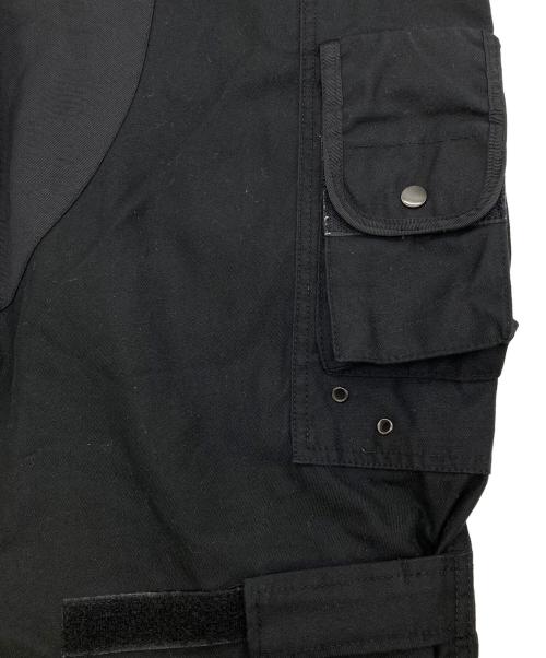 P.D.W（ピーディーダブル）P.D.W (ピーディーダブル) マルチポケット カーゴパンツ ブラック サイズ:Lの古着・服飾アイテム