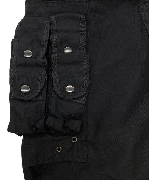 P.D.W（ピーディーダブル）P.D.W (ピーディーダブル) マルチポケット カーゴパンツ ブラック サイズ:Lの古着・服飾アイテム
