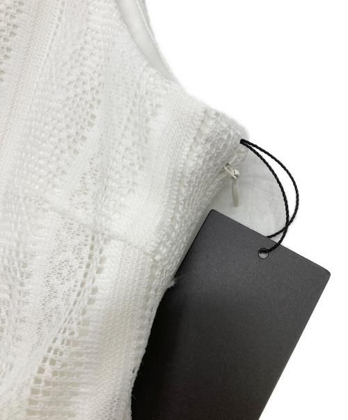 anuans（アニュアンス）anuans (アニュアンス) ジオメトリックレースパネルワンピース ホワイト サイズ:Sの古着・服飾アイテム