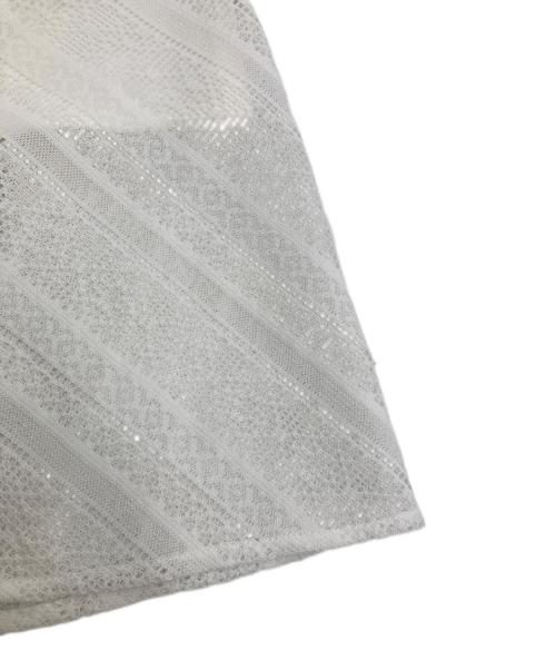 anuans（アニュアンス）anuans (アニュアンス) ジオメトリックレースパネルワンピース ホワイト サイズ:Sの古着・服飾アイテム