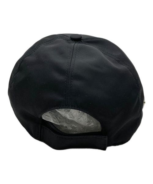 PRADA（プラダ）PRADA (プラダ) Re-Nylon ベースボールキャップ ブラック サイズ:M/58の古着・服飾アイテム