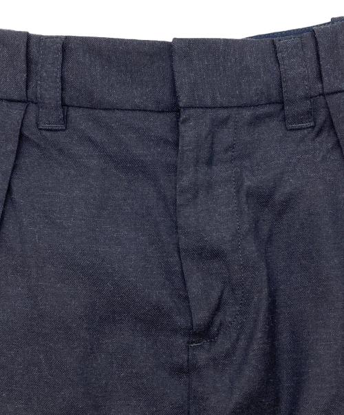 MM6 Maison Margiela（エムエムシックスメゾンマルジェラ）MM6 Maison Margiela (エムエムシックスメゾンマルジェラ) ウールレーヨンミニスカート ネイビー サイズ:40の古着・服飾アイテム