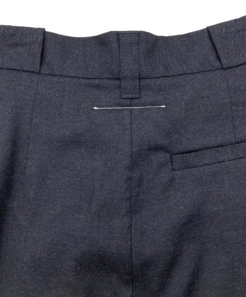 MM6 Maison Margiela（エムエムシックスメゾンマルジェラ）MM6 Maison Margiela (エムエムシックスメゾンマルジェラ) ウールレーヨンミニスカート ネイビー サイズ:40の古着・服飾アイテム