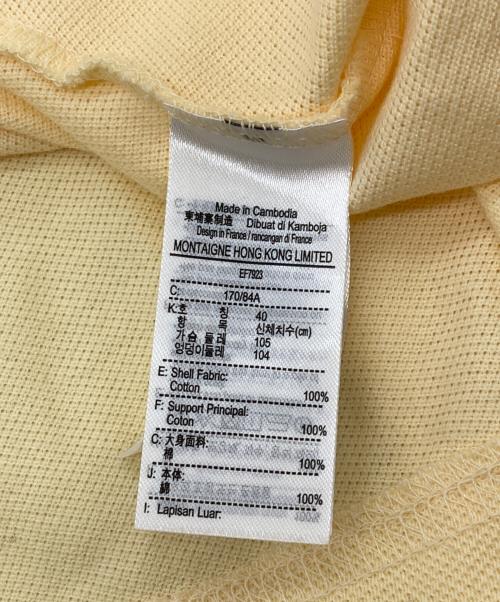 LACOSTE（ラコステ）LACOSTE (ラコステ) 鹿の子地ポロドレス イエロー サイズ:40の古着・服飾アイテム