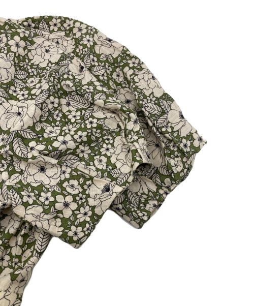 BROOKS BROTHERS（ブルックスブラザーズ）BROOKS BROTHERS (ブルックスブラザーズ) 花柄半袖ワンピース グリーン サイズ:6 未使用品の古着・服飾アイテム
