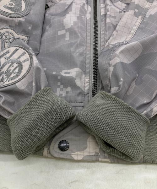 AVIREX（アヴィレックス）AVIREX (アヴィレックス) L2-B  MA-1ジャケット グレー サイズ:Lの古着・服飾アイテム