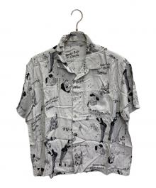 Porter Classic（ポータークラシック）の古着「BLONDES PREFER PC ALOHA SHIRT」｜グレー