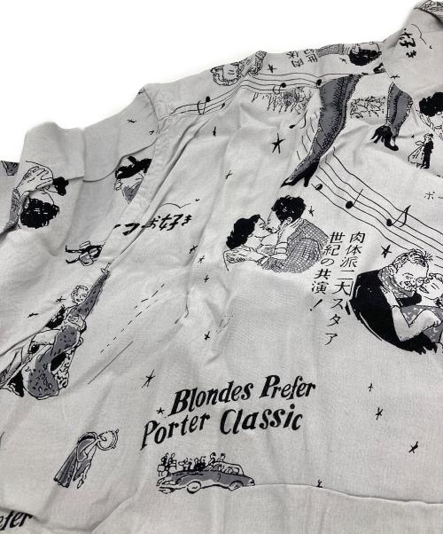 Porter Classic（ポータークラシック）Porter Classic (ポータークラシック) BLONDES PREFER PC ALOHA SHIRT グレー サイズ:Sの古着・服飾アイテム