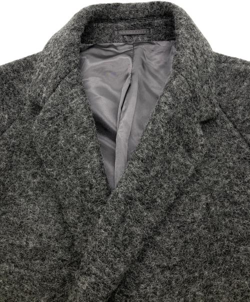 UNITED ARROWS TOKYO（ユナイテッドアローズトウキョウ）UNITED ARROWS TOKYO (ユナイテッドアローズトウキョウ) ダブルブレスト ガウンコート グレー サイズ:Lの古着・服飾アイテム