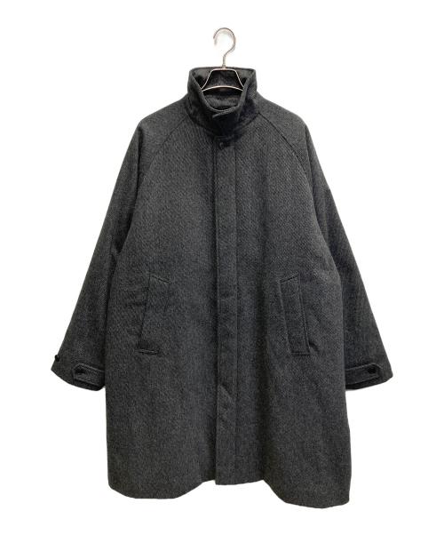 BEAMS（ビームス）BEAMS (ビームス) イージーフィットステンカラーコート グレー サイズ:Lの古着・服飾アイテム