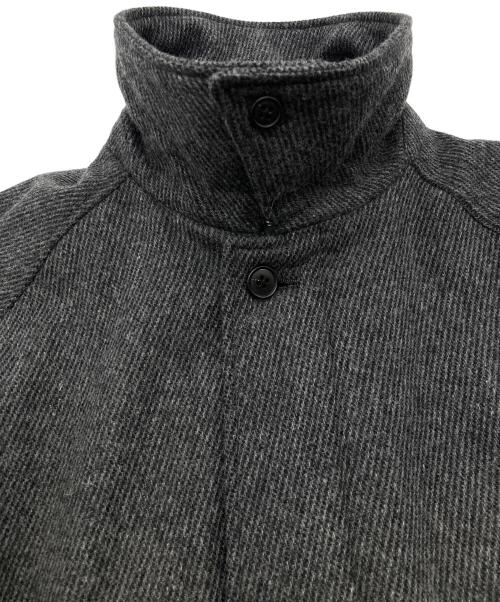 BEAMS（ビームス）BEAMS (ビームス) イージーフィットステンカラーコート グレー サイズ:Lの古着・服飾アイテム