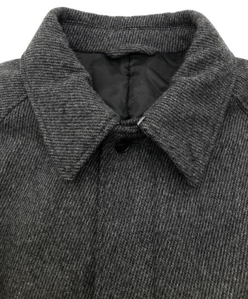 BEAMS（ビームス）BEAMS (ビームス) イージーフィットステンカラーコート グレー サイズ:Lの古着・服飾アイテム