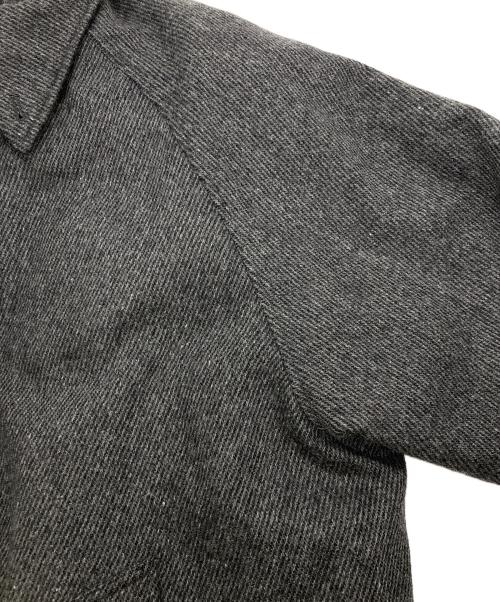 BEAMS（ビームス）BEAMS (ビームス) イージーフィットステンカラーコート グレー サイズ:Lの古着・服飾アイテム