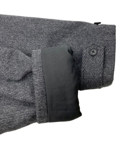 BEAMS（ビームス）BEAMS (ビームス) イージーフィットステンカラーコート グレー サイズ:Lの古着・服飾アイテム