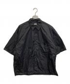 H BEAUTY&YOUTHエイチ ビューティー&ユース）の古着「ナイロンシレタフタ シャツ」｜ブラック