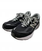 NEW BALANCEニューバランス）の古着「M990BK6 ローカットスニーカー」｜ブラック