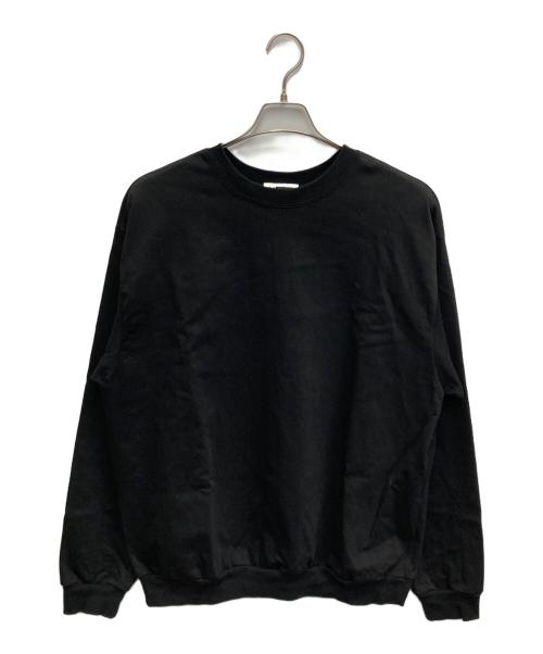 H BEAUTY&YOUTH（エイチ ビューティー&ユース）H BEAUTY&YOUTH (エイチ ビューティー&ユース) ヘビーハイブリッドコットン クルーネック ブラック サイズ:LARGEの古着・服飾アイテム