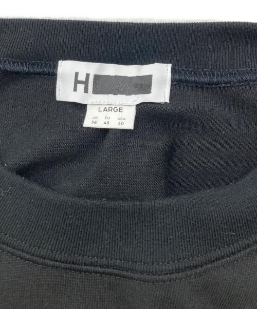 H BEAUTY&YOUTH（エイチ ビューティー&ユース）H BEAUTY&YOUTH (エイチ ビューティー&ユース) ヘビーハイブリッドコットン クルーネック ブラック サイズ:LARGEの古着・服飾アイテム