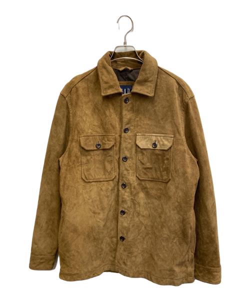 GAP（ギャップ）GAP (ギャップ) 00s フラップポケット スウェードシャツジャケット ブラウン サイズ:Mの古着・服飾アイテム