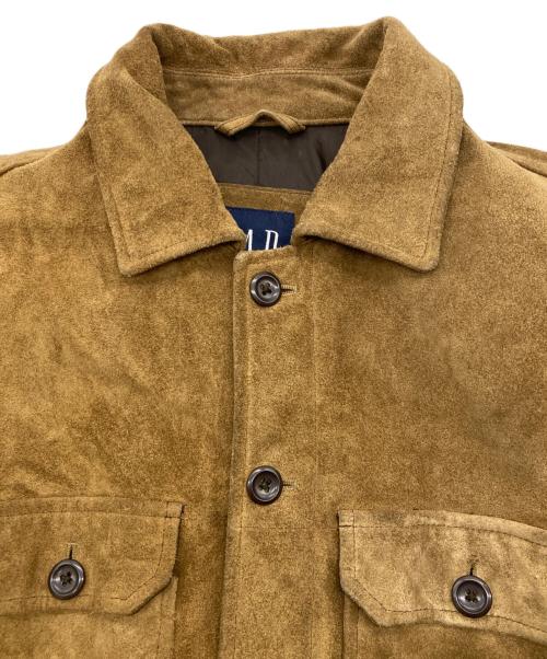GAP（ギャップ）GAP (ギャップ) 00s フラップポケット スウェードシャツジャケット ブラウン サイズ:Mの古着・服飾アイテム