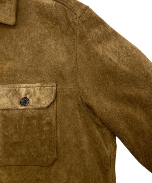 GAP（ギャップ）GAP (ギャップ) 00s フラップポケット スウェードシャツジャケット ブラウン サイズ:Mの古着・服飾アイテム