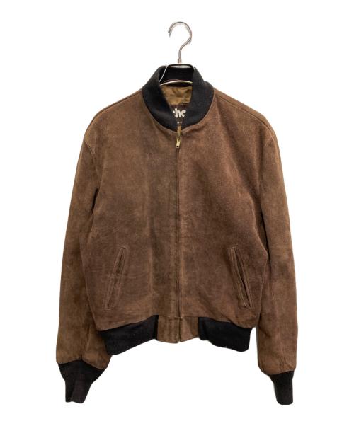 Schott（ショット）Schott (ショット) スウェードボンバージャケット ブラウン サイズ:42の古着・服飾アイテム