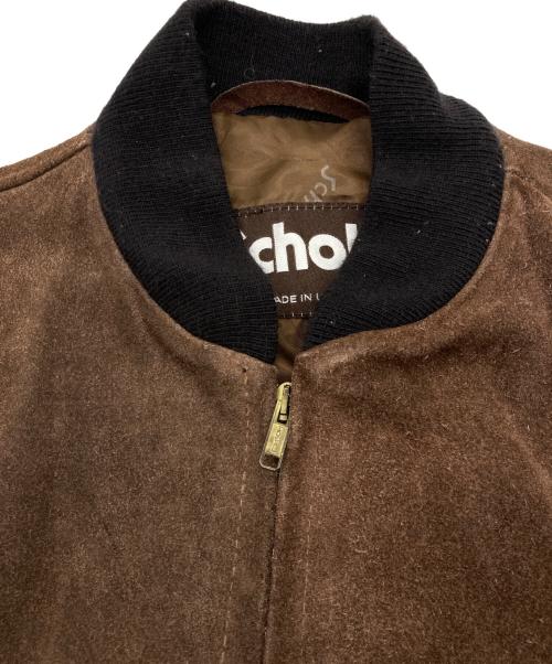 Schott（ショット）Schott (ショット) スウェードボンバージャケット ブラウン サイズ:42の古着・服飾アイテム