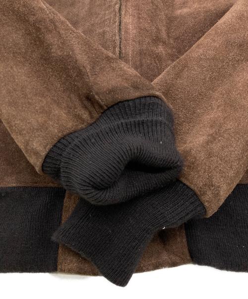 Schott（ショット）Schott (ショット) スウェードボンバージャケット ブラウン サイズ:42の古着・服飾アイテム