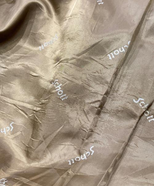 Schott（ショット）Schott (ショット) スウェードボンバージャケット ブラウン サイズ:42の古着・服飾アイテム