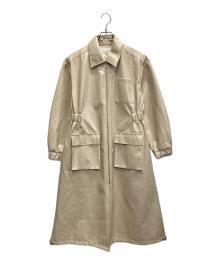 Sea Room lynn（シールームリン）の古着「パテントジッパーコート」｜アイボリー