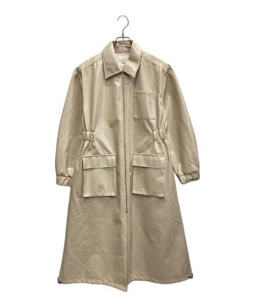 Sea Room lynn（シールームリン）Sea Room lynn (シールームリン) パテントジッパーコート アイボリー サイズ:Freeの古着・服飾アイテム